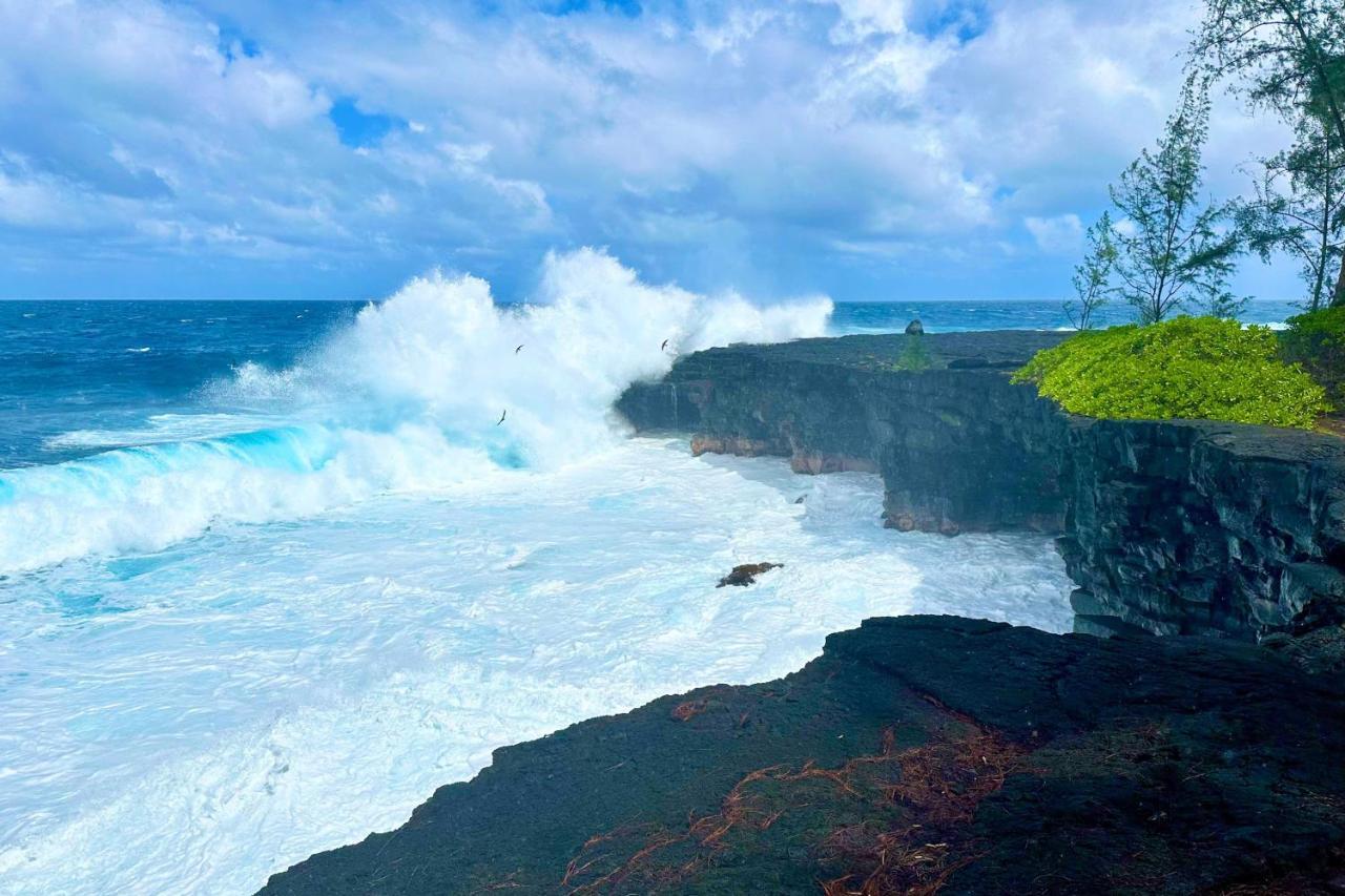 Direct Oceanfront, Big Island Home Keaau Eksteriør bilde