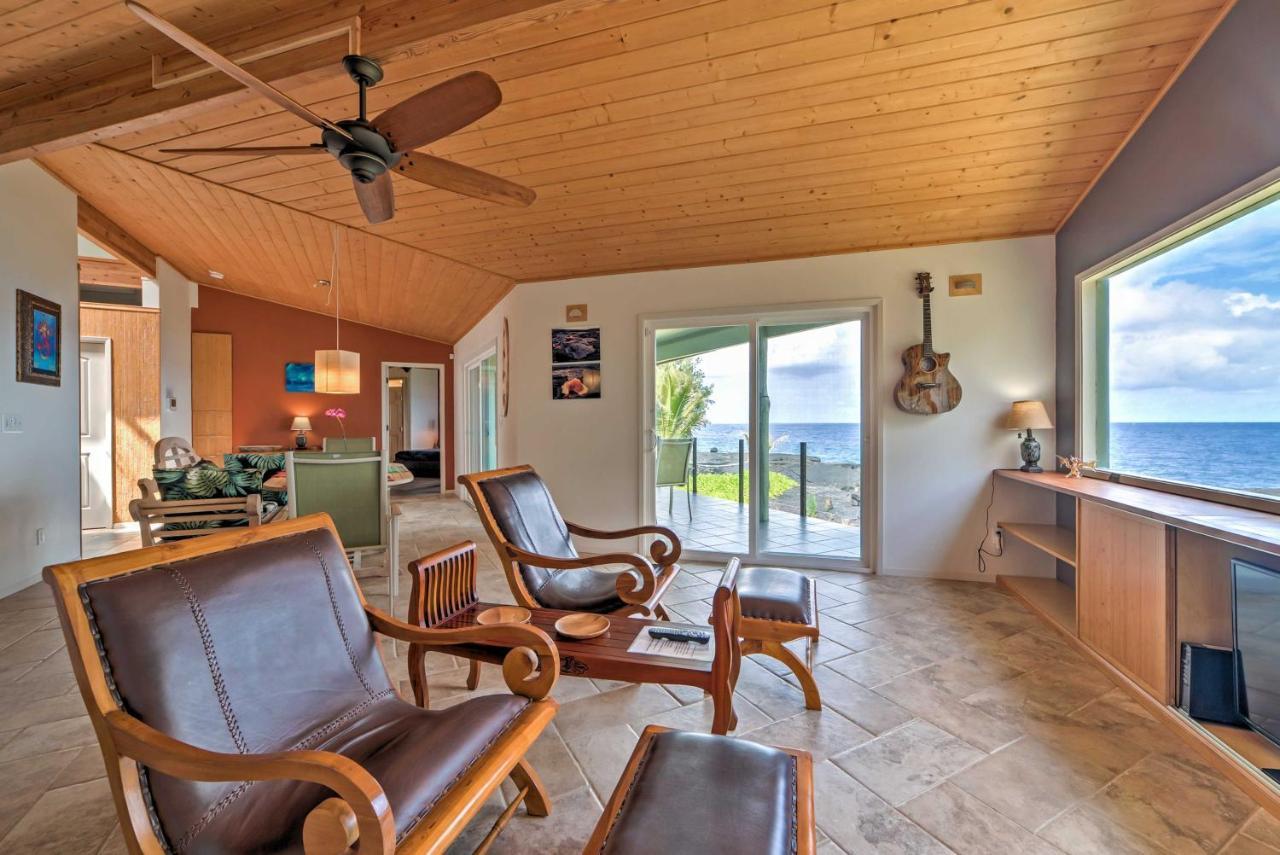 Direct Oceanfront, Big Island Home Keaau Eksteriør bilde