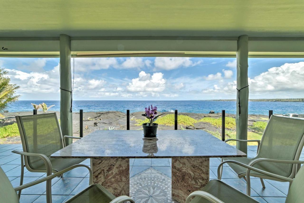 Direct Oceanfront, Big Island Home Keaau Eksteriør bilde