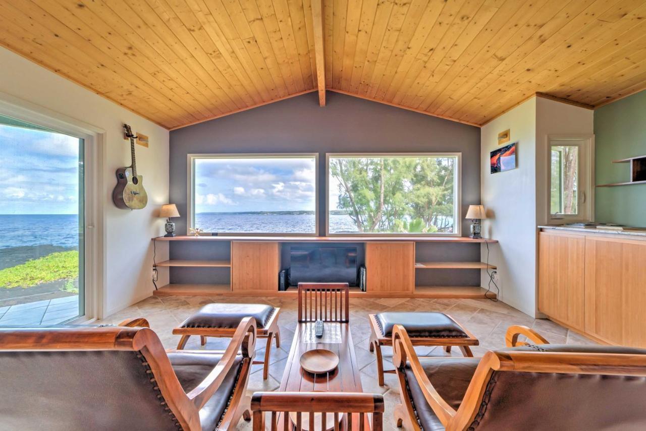 Direct Oceanfront, Big Island Home Keaau Eksteriør bilde
