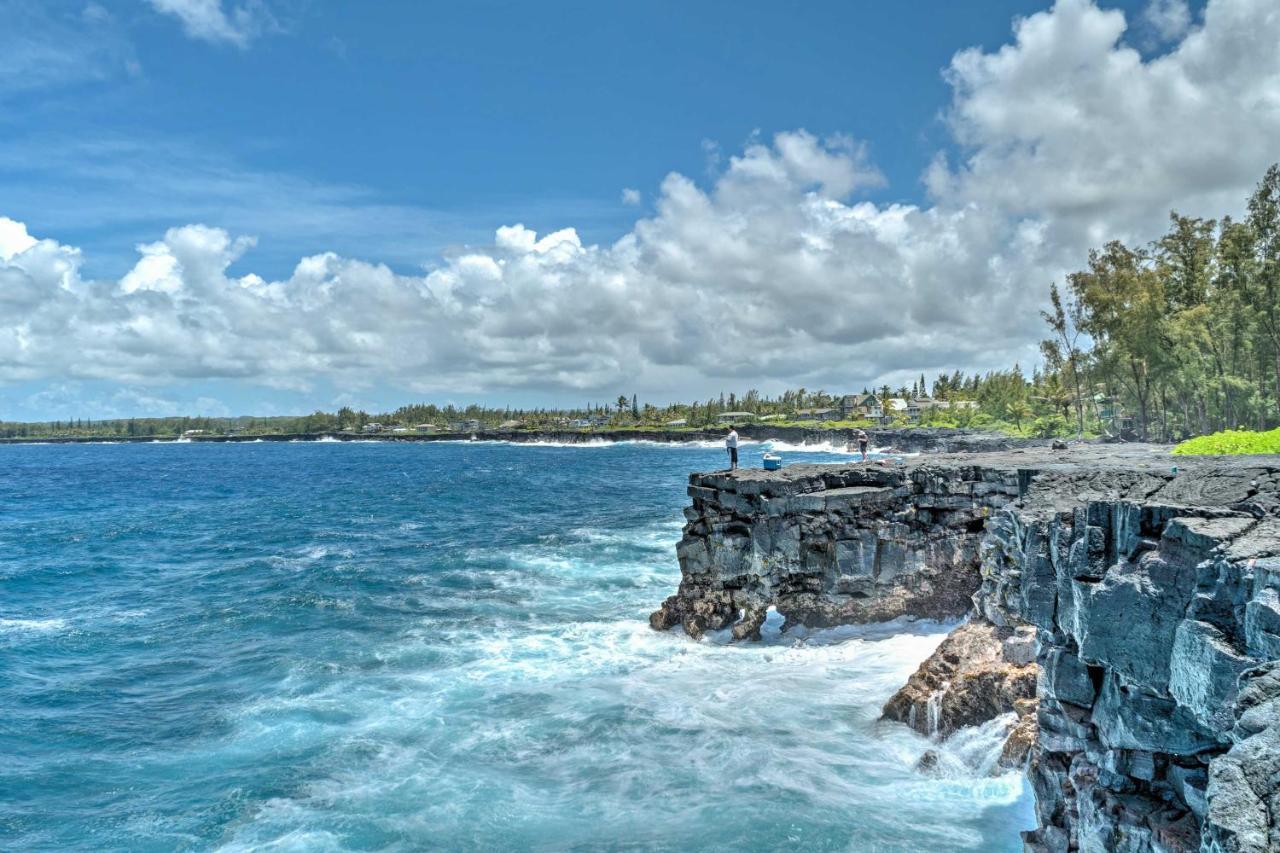 Direct Oceanfront, Big Island Home Keaau Eksteriør bilde